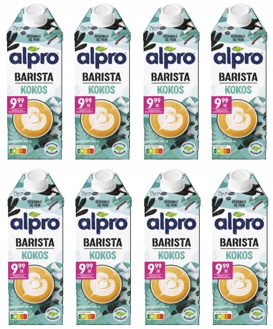 8x 750ml Alpro Kokosowo-Sojowe Barista Zgrzewka