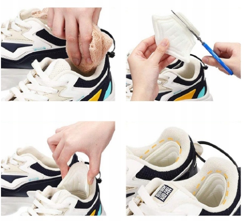 WKLEJANE PIANKOWE ZAPIĘTKI DO ZA DUŻYCH BUTÓW PIĘT Rozmiar zakresowy 0.5-0.5