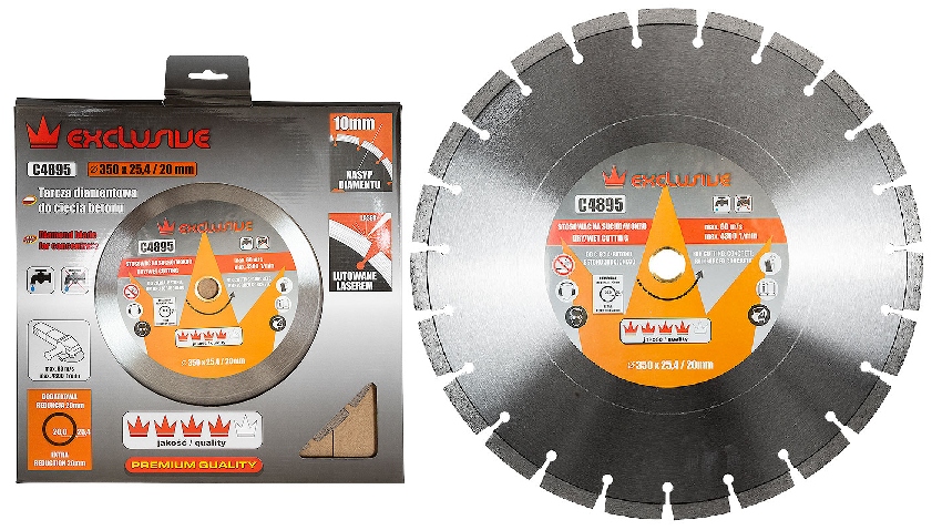 RICHMANN АЛМАЗНЫЙ ДИСК 350X25, 4X20MM БЕТОН