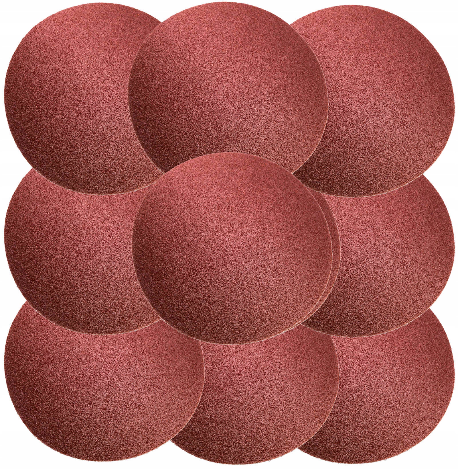 

10x Papier ścierny na rzep 125mm P100 krążek dysk