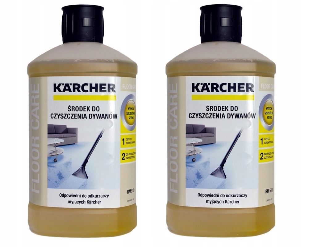 2 x Środek do czyszczenia dywanów Karcher RM519 1L-Zdjęcie-0