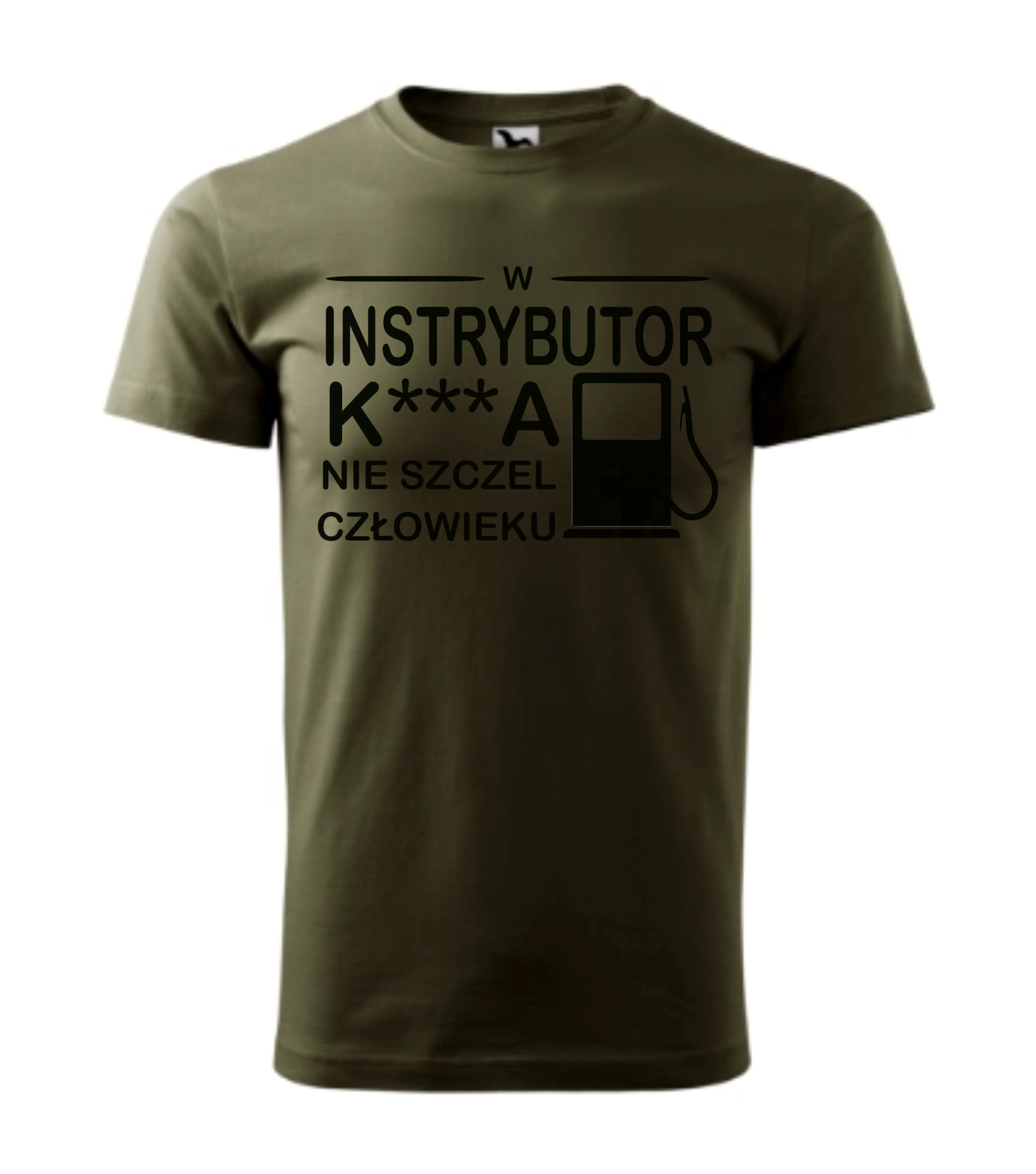

Koszulka w Instrybutor Nie Szczel nadruk A3