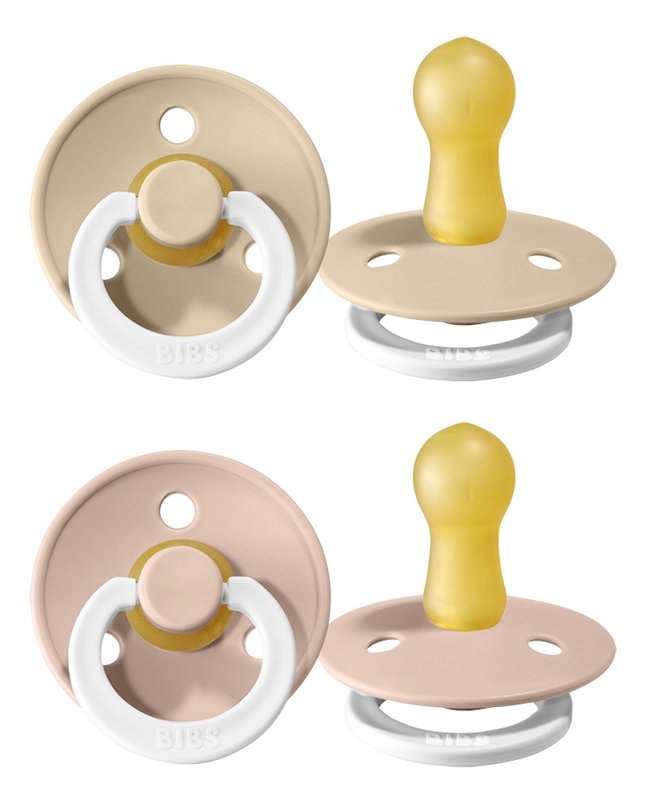 BIBS smoczek świecący 18+ KAUCZUK HEVEA 2pak