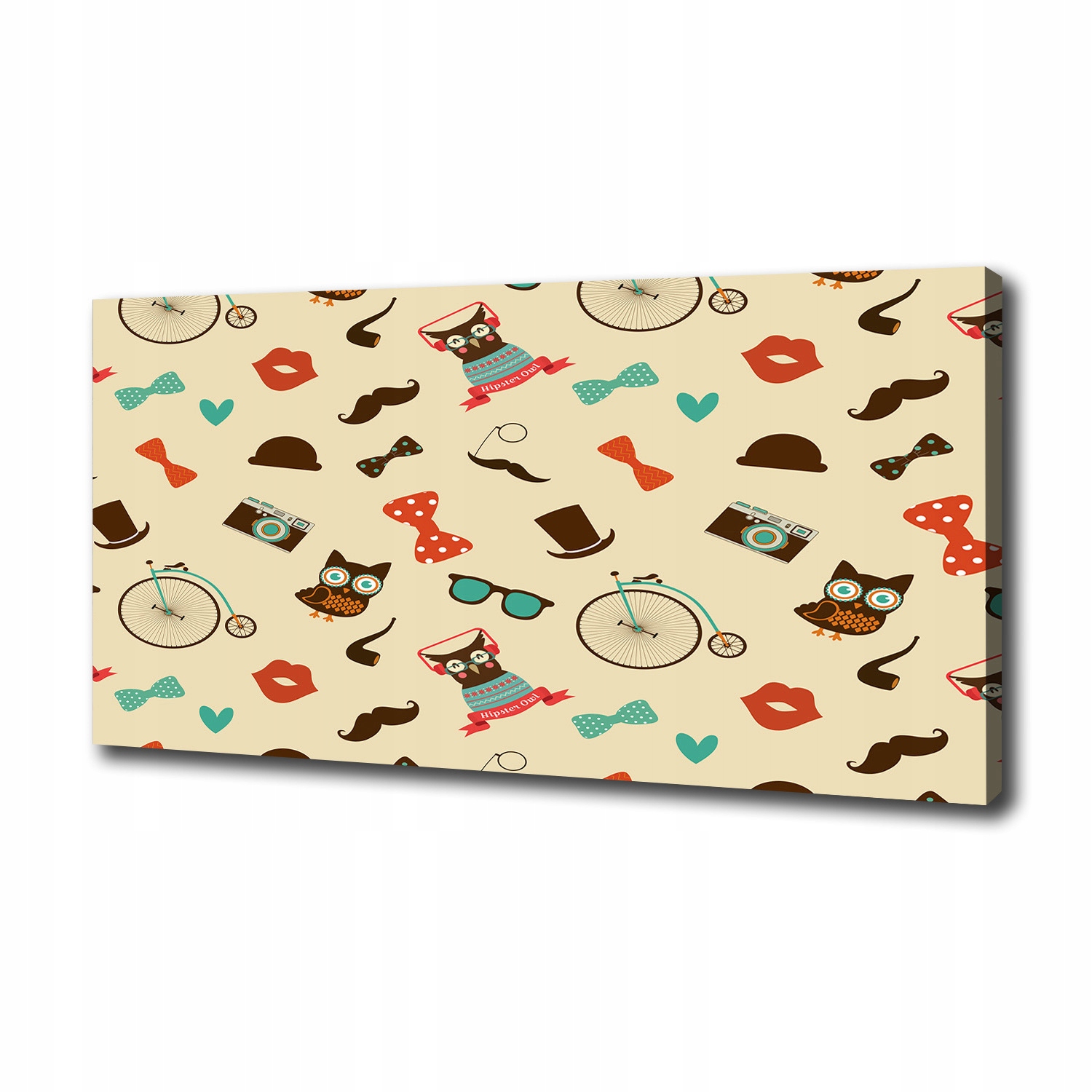 

Foto obraz na płótnie Hipsterskie sowy 100x50 cm