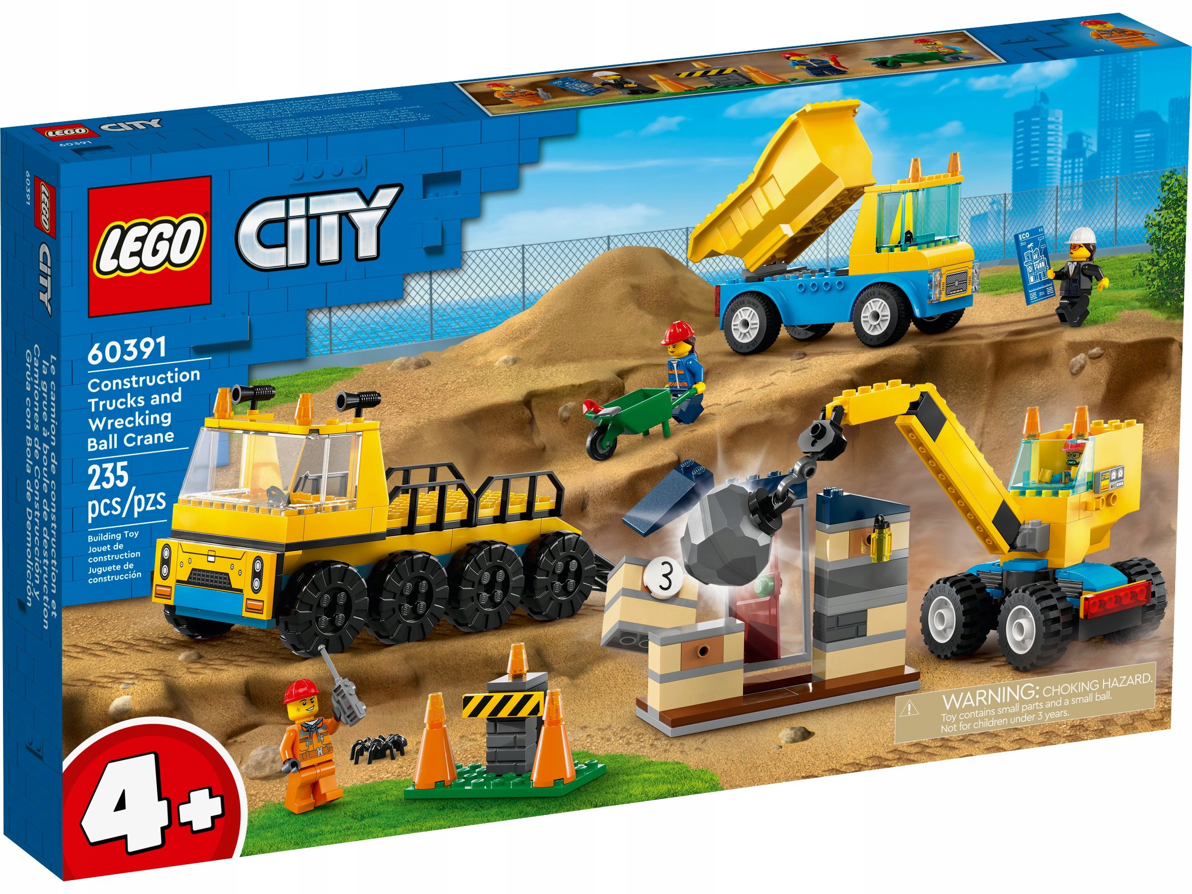 Lego – Město – Kamion A Jeřáb S Demoliční Koulí – 60391