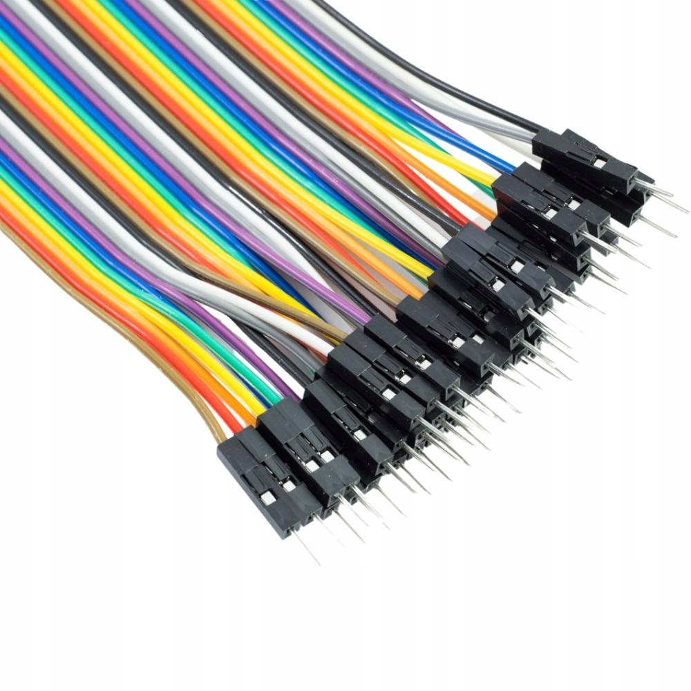 Przewody do płytki stykowej 10cm 40szt Ż-M/F-M kable żeńsko męskie Model Przewody FM 10cm 40pcs