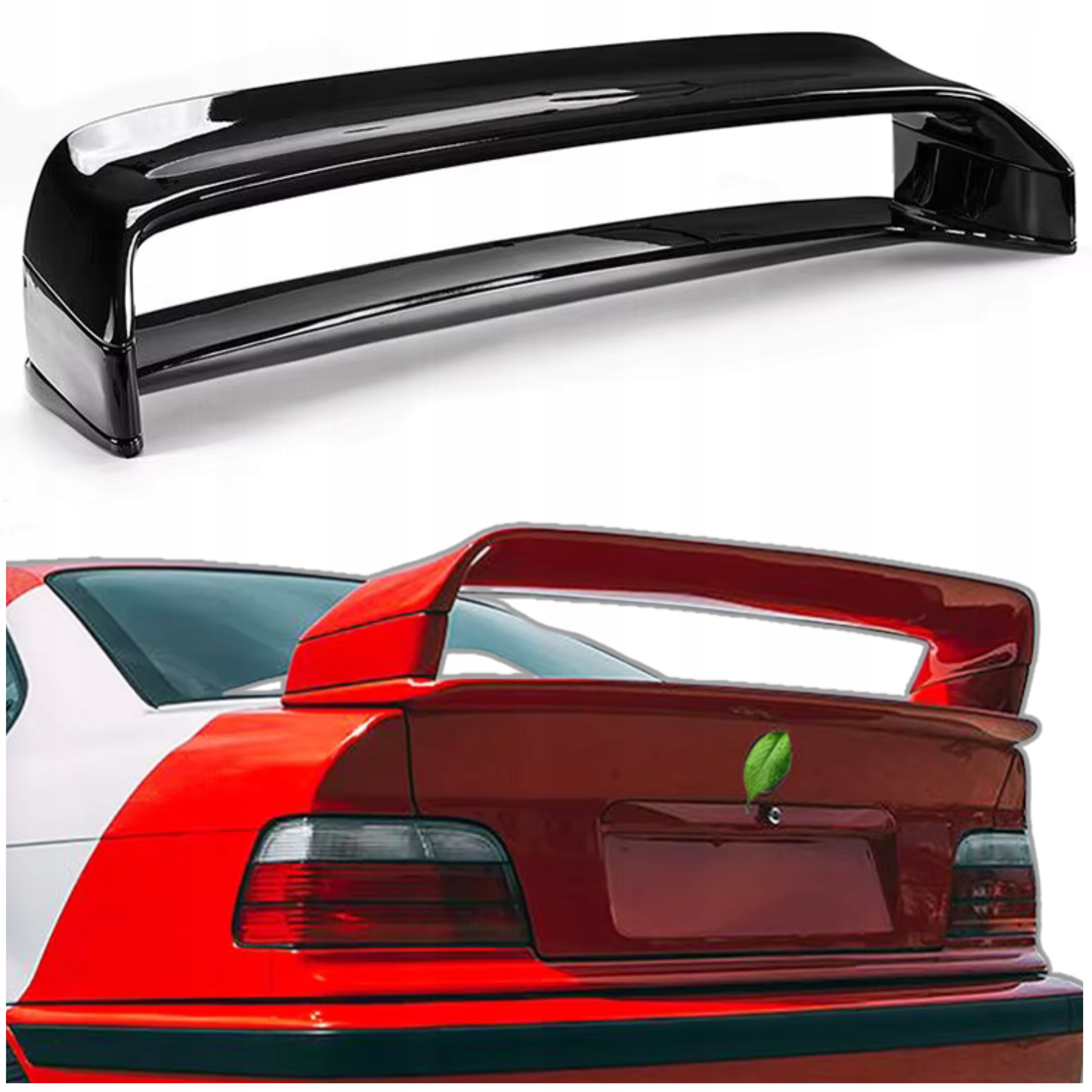 Spoiler Lotka Bmw 3 E36 Gt Class Černý Lesk Spojler Nástavec na klapku Gt