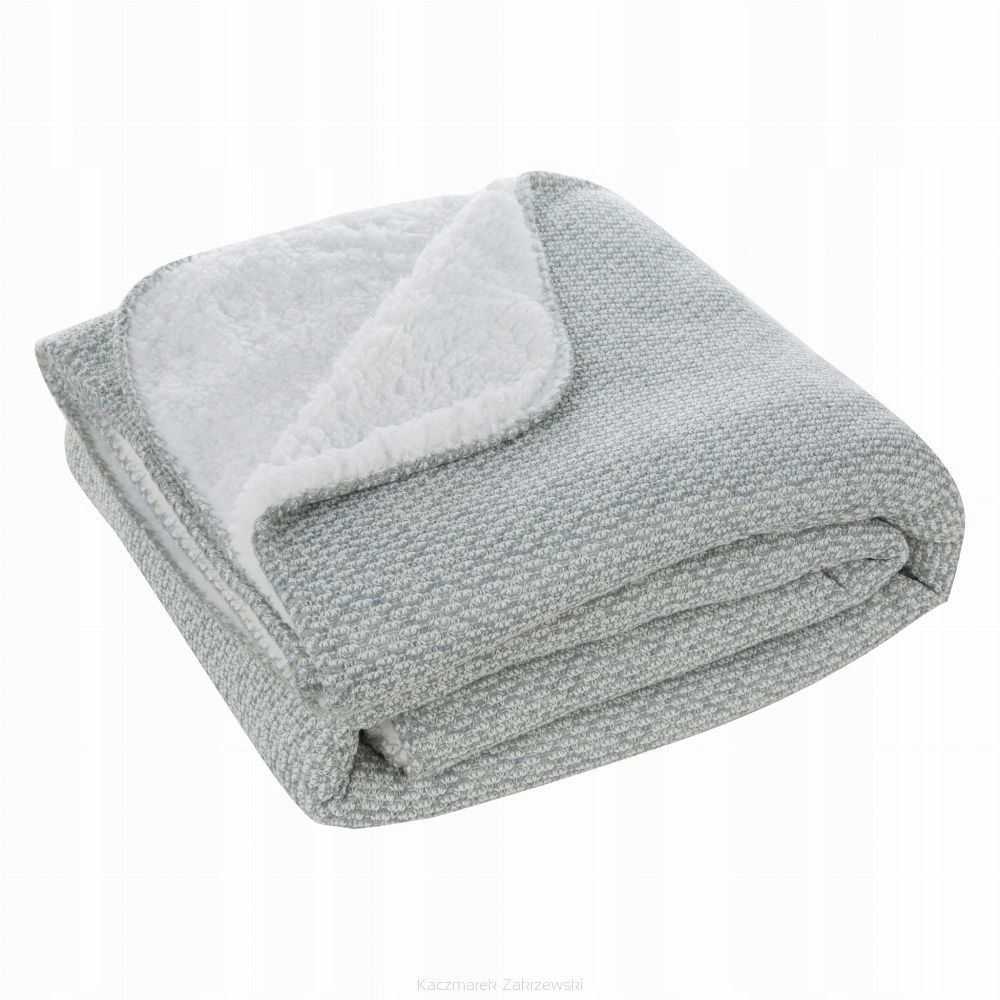 Deka na postel Panda 150x200 oboustranná, beránek stříbrný, bílá