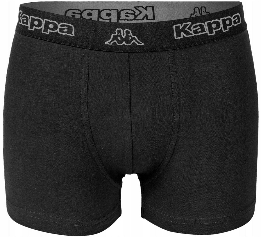 KAPPA BOKSERKI MAJTKI MĘSKIE GŁADKIE CZARNE XL