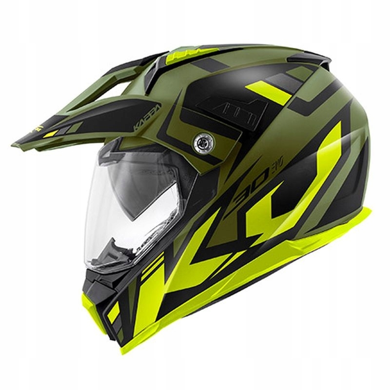 Kappa Prilba KV30 Evo Grayer Dual Off Road S Sklom A Blendou, Farba Zelená (kh