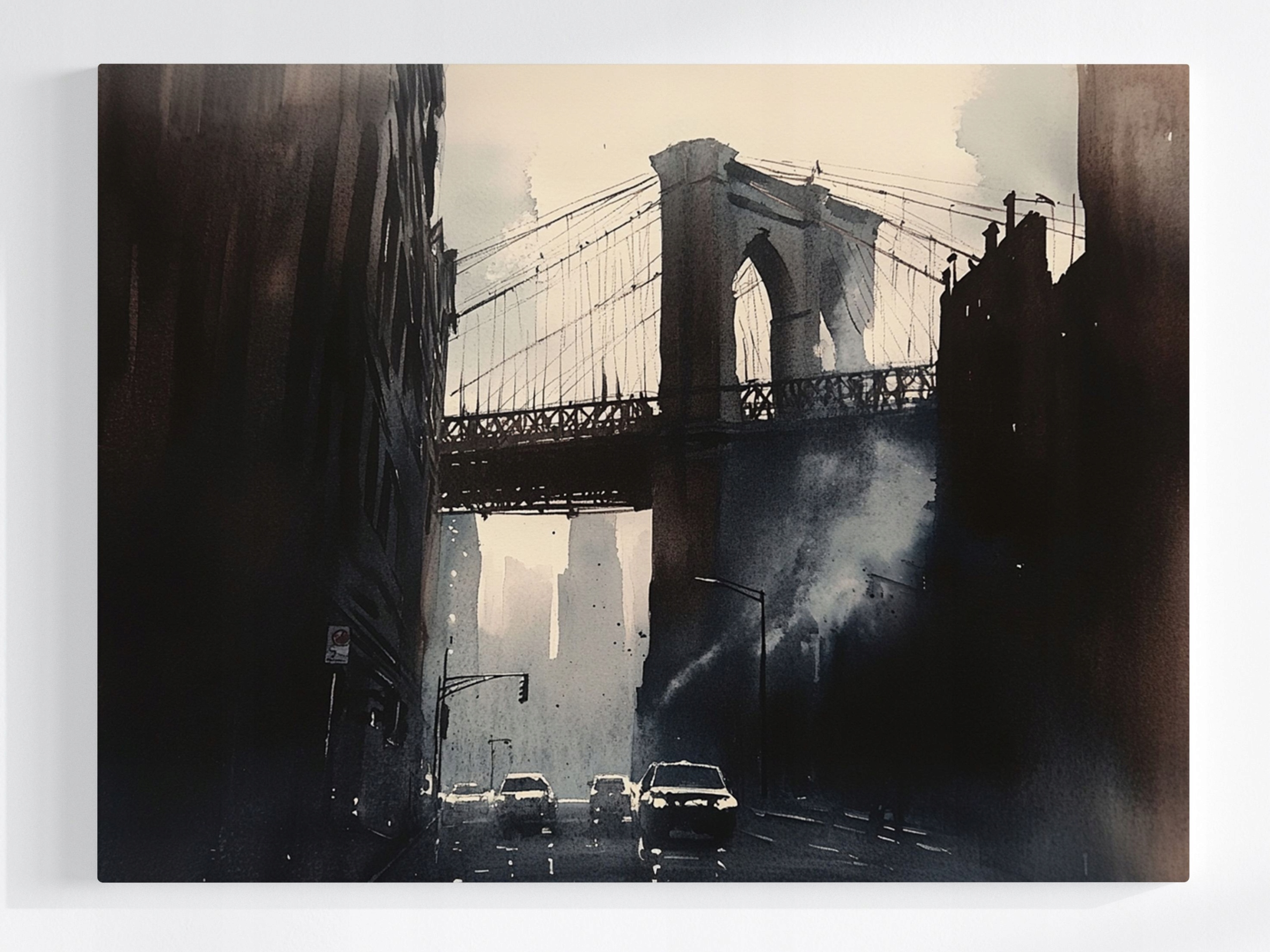 Obraz Na Plátně Canvas Město New York Brooklynský Most Brooklyn 100x75