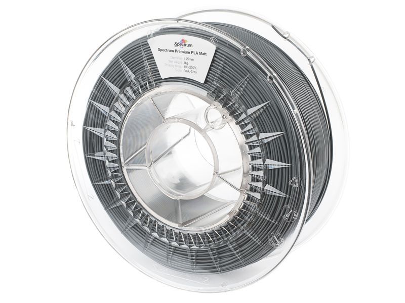 Filament Spectrum Pla Matt 1.75mm Dark Grey Ciemnoszary 1kg