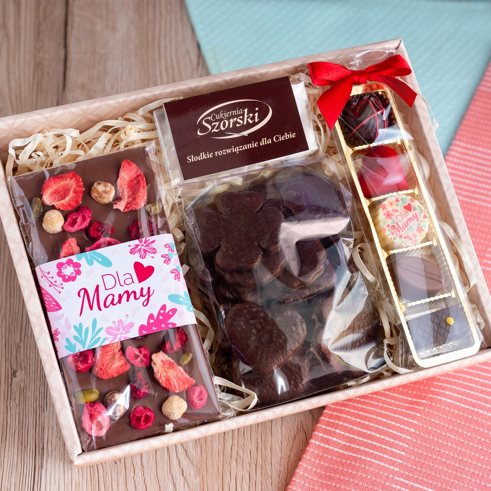 Upominek dla Mamy zestaw słodkości