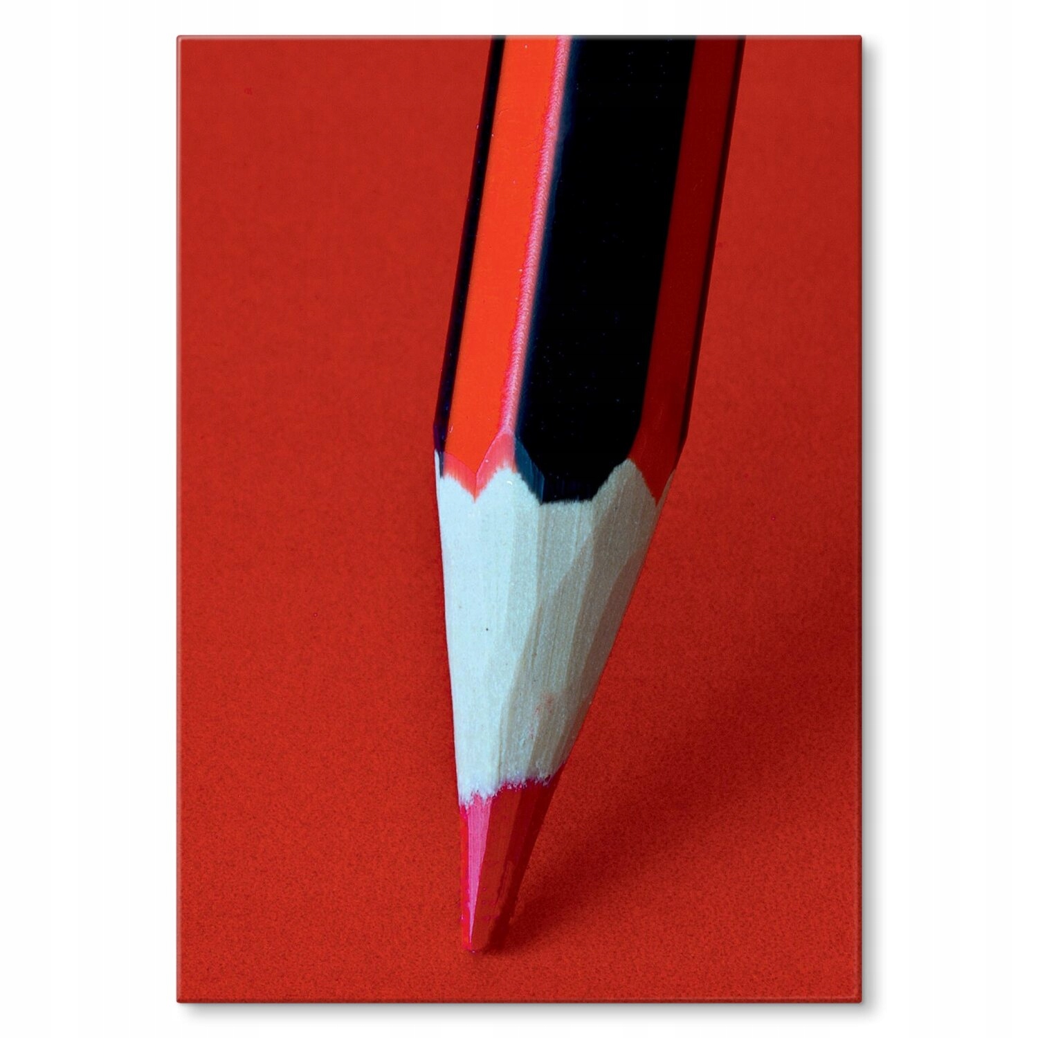 Kovový plakát Červená pastelka Šidítko Plech 30 x 42 cm Dárek