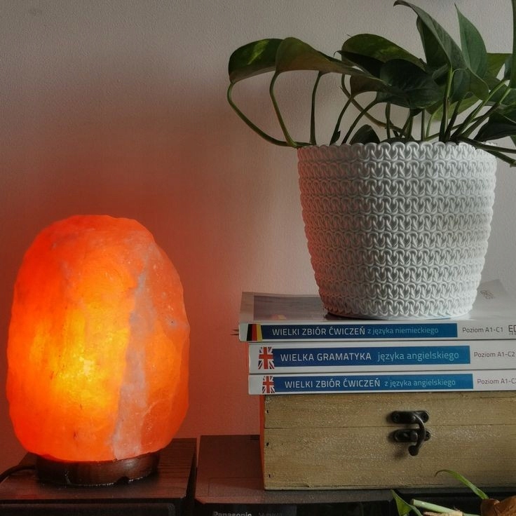 LAMPA SOLNA SÓL HIMALAJSKA 1-2 kg JONIZATOR Lampka Naturalna na PREZENT Waga produktu z opakowaniem jednostkowym 2 kg