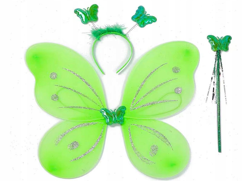 КОСТЮМ БАБОЧКИ БАБОЧКА БАБОЧКА КРЫЛЬЯ ПОВЯЗКА ПАЛОЧКА