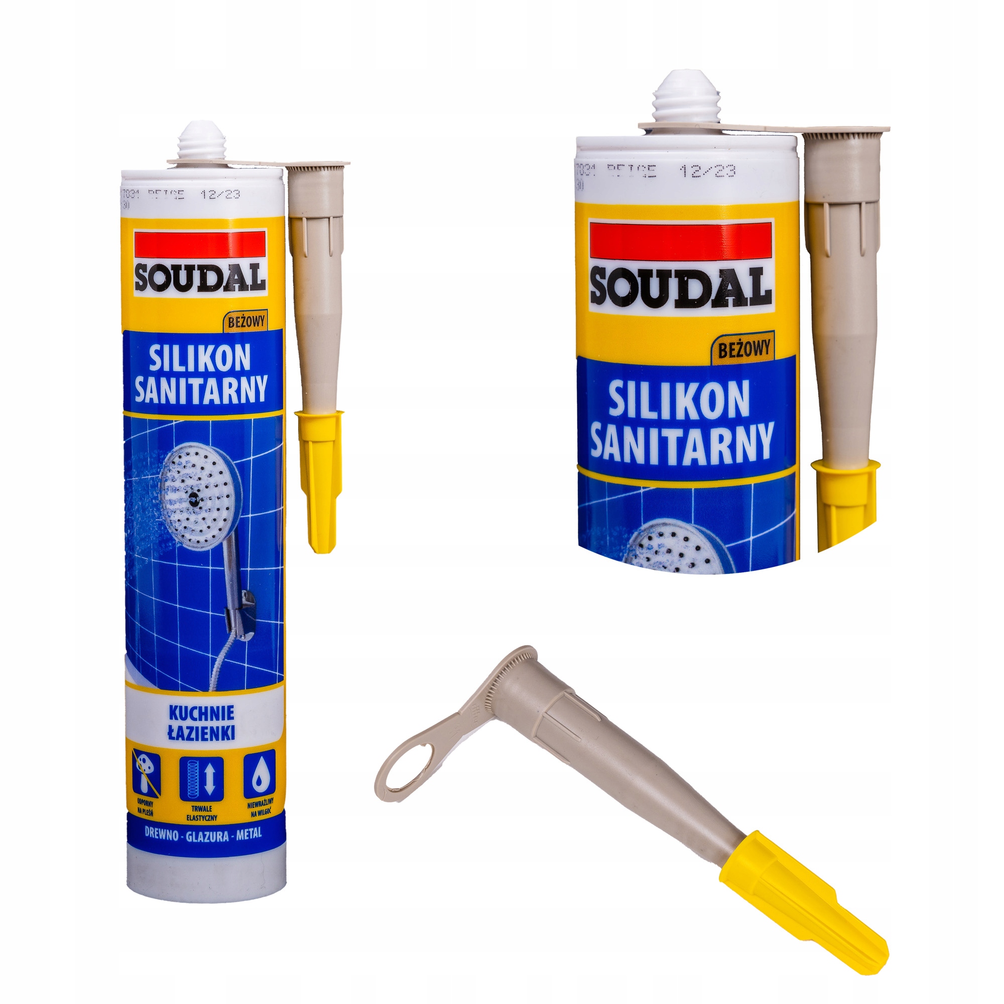 

Soudal sanitarny silikon beżowy uszczelniający