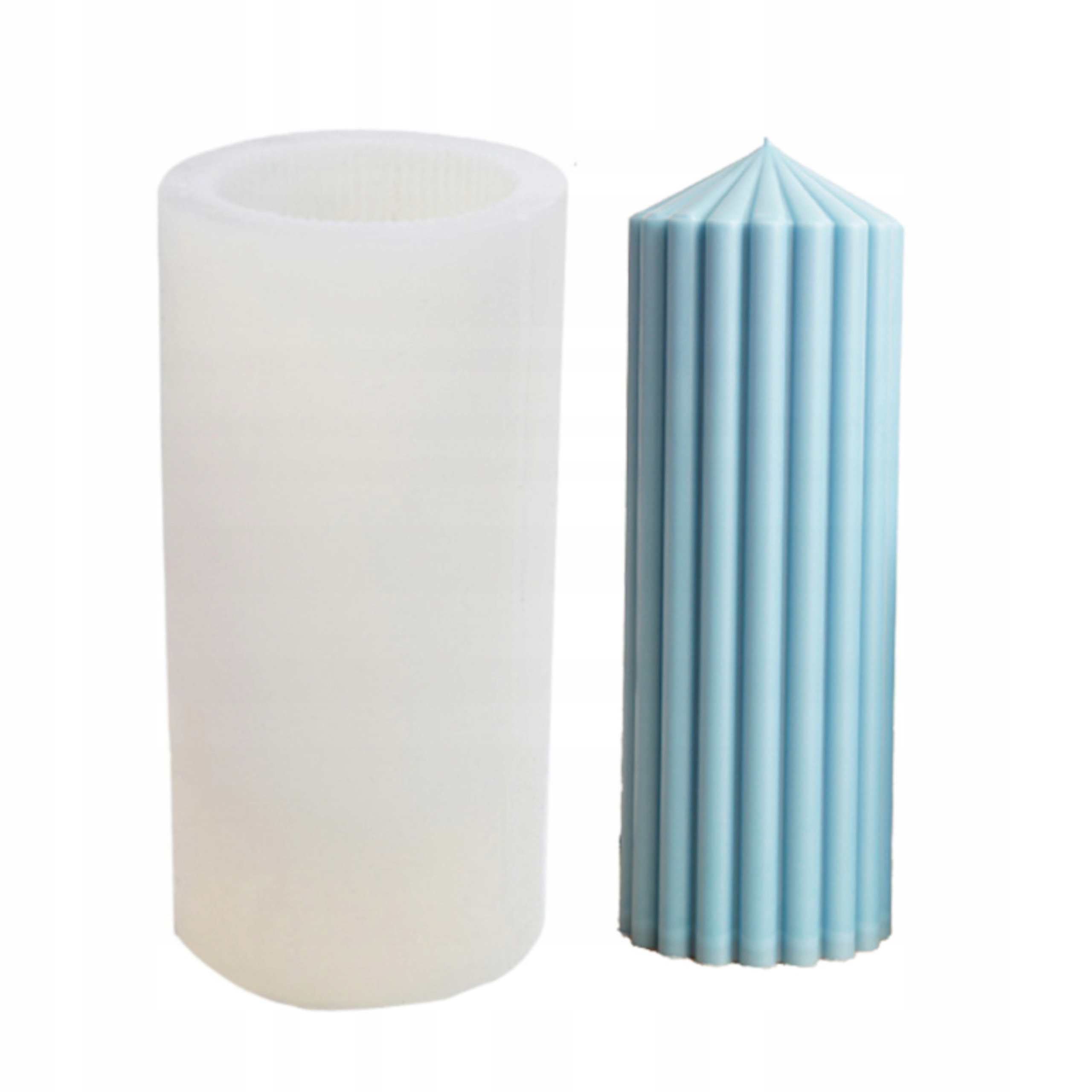 

Forma silikonowa do świec walec prosta pillar 180g