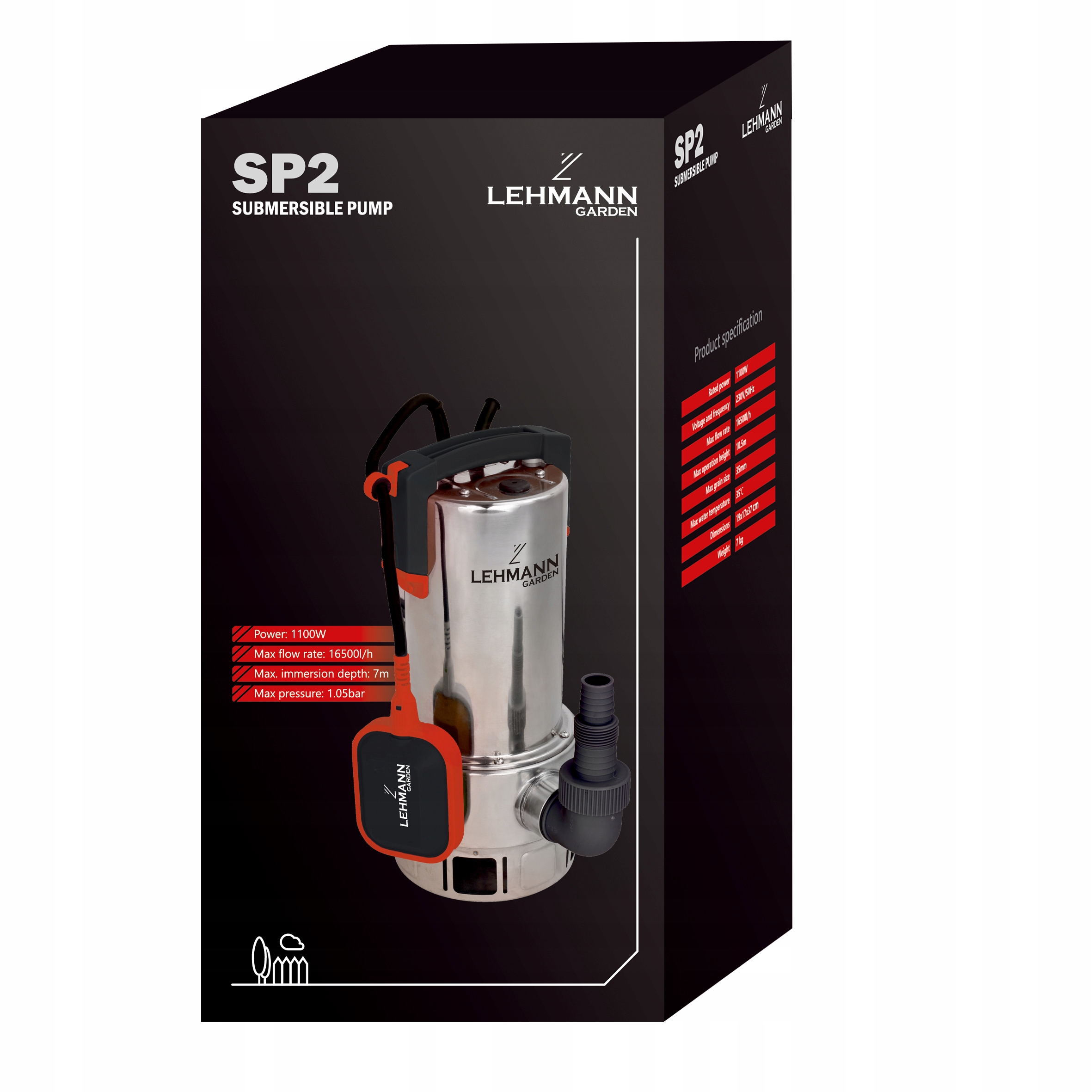 Ponorná Pumpa Na Čistú Špinavú Vodu S Ponornou Žumpou, Výkonná, Ponorná