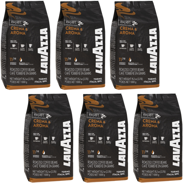 Levně 6 x Káva zrnková Lavazza Expert Crema E Aroma 1 kg videokniha Bonus
