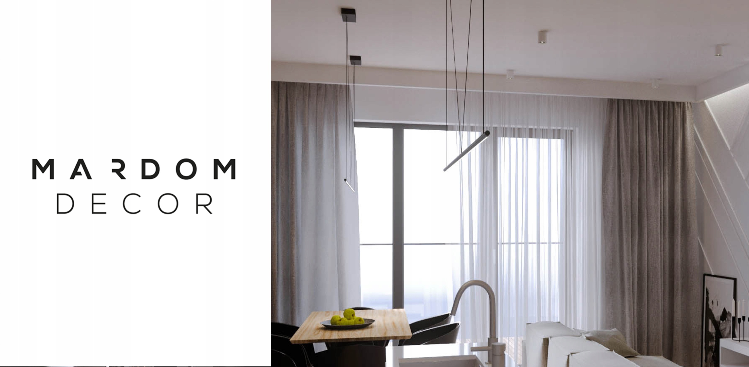 LISTWA KARNISZOWA QL036LG LED Mardom Decor Szerokość 46 mm