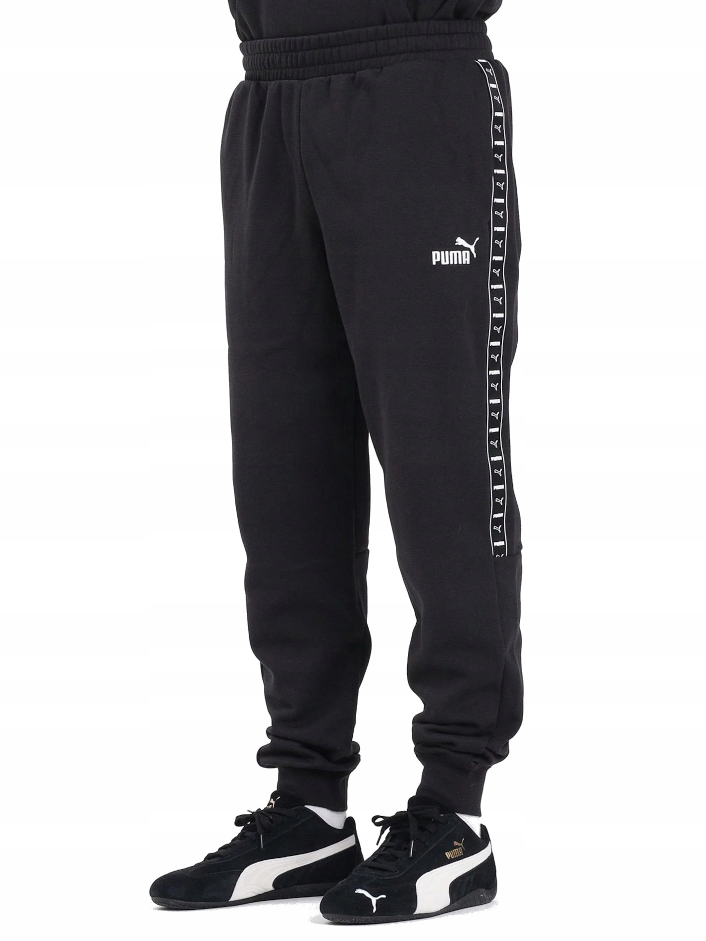 Pánské tepláky Puma 684679-01 černé bavlněné sportovní XL