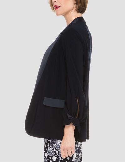 Czarna Marynarka Damska Joseph Ribkoff Lekki Lejący Materiał r.40 Kod producenta 184466-11