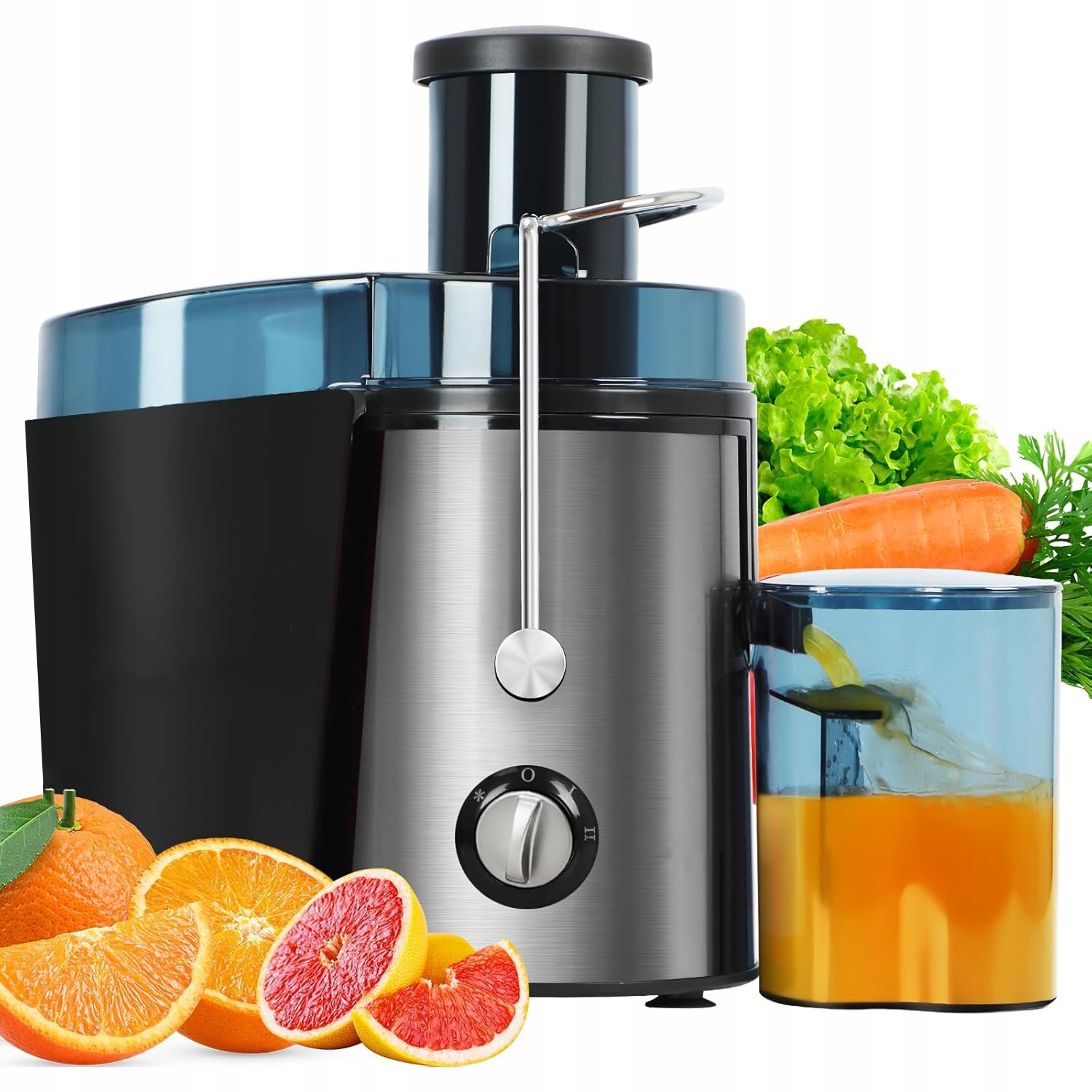 Vysokootáčkový Odšťavňovač Na Ovoce A Zeleniny 1000 W 500 ml 2 Rychlosti