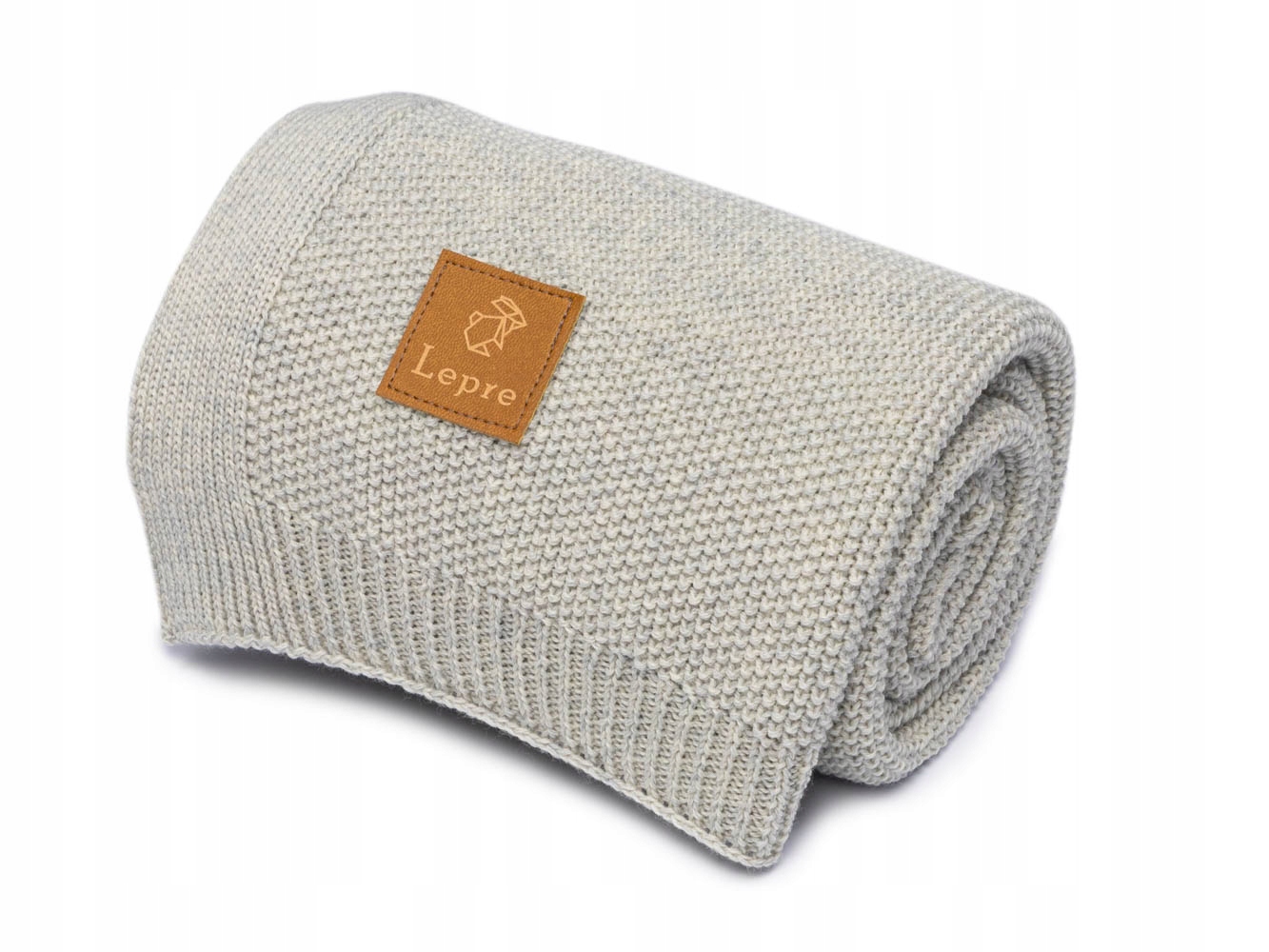 

Kocyk merino 100%, wełna merino, szary Lepre