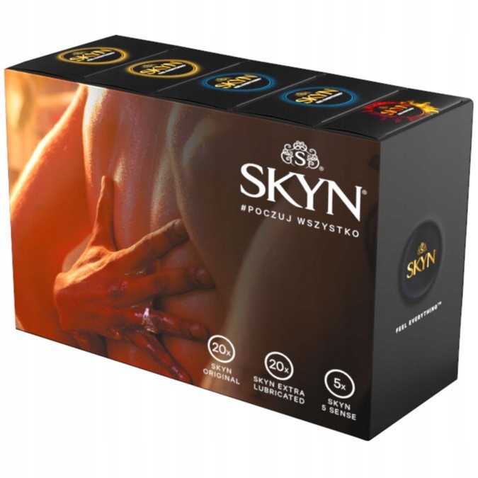 

Zestaw Skyn Original Ekstra Nawilżane Sense 45 szt