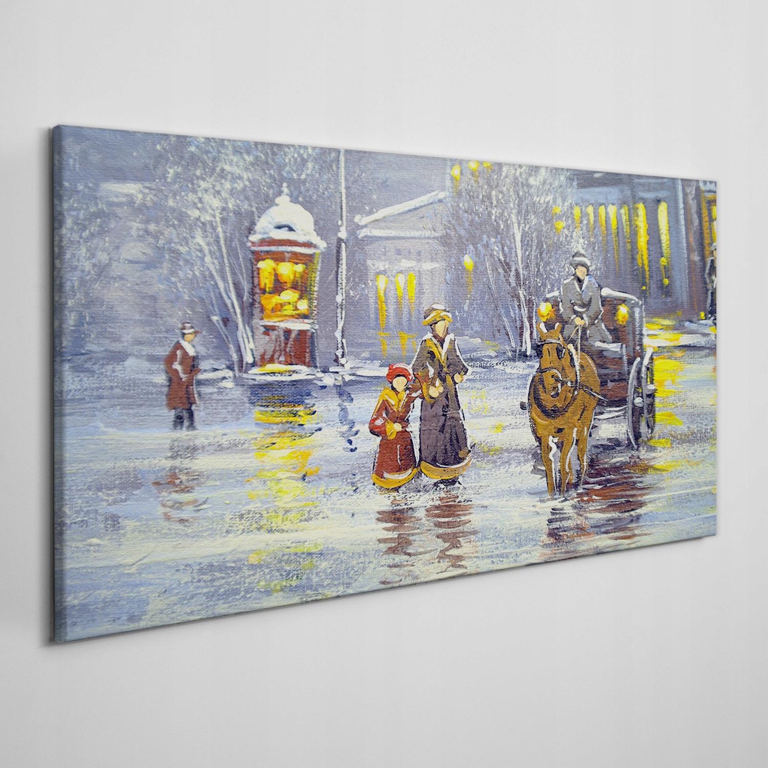 

Obraz na płótnie Winnica śnieg drzewa 140x70 cm