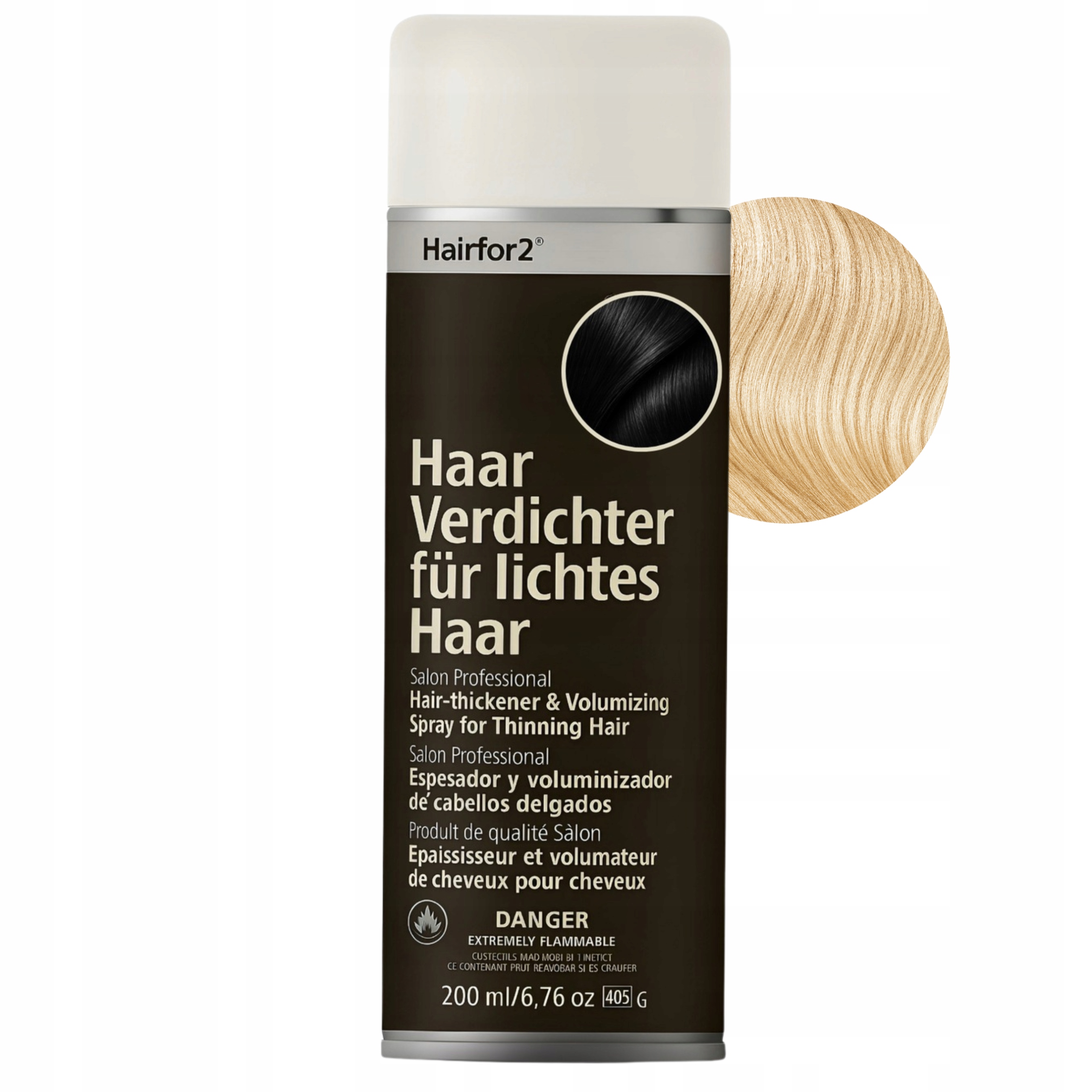 HairFor2 Mikrovlákno Zahušťování Maskování pro každého 200 Ml Světlý Blond