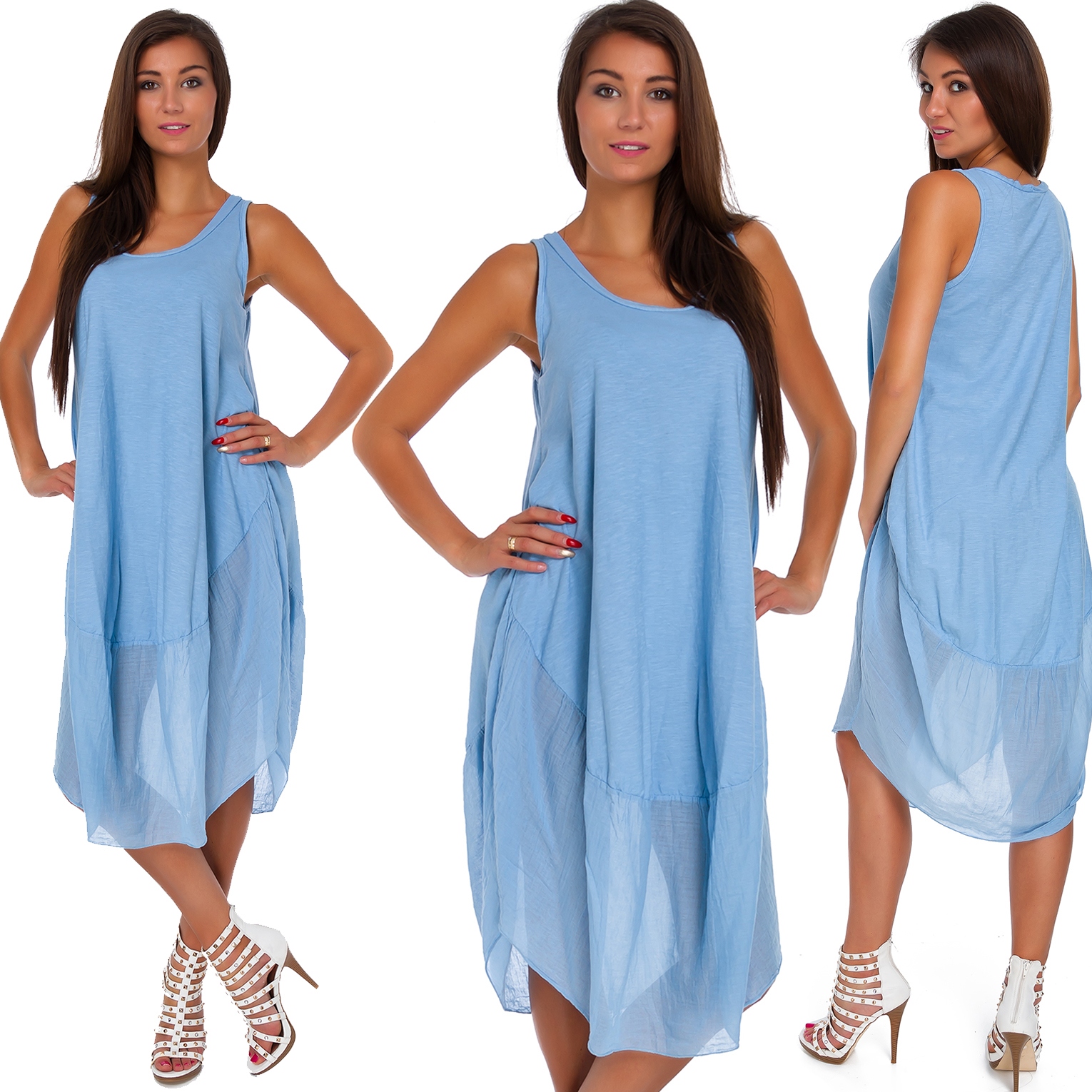 665_LETNIA ZWIEWNA SUKIENKA oversize PLAŻOWA Marka Amarant