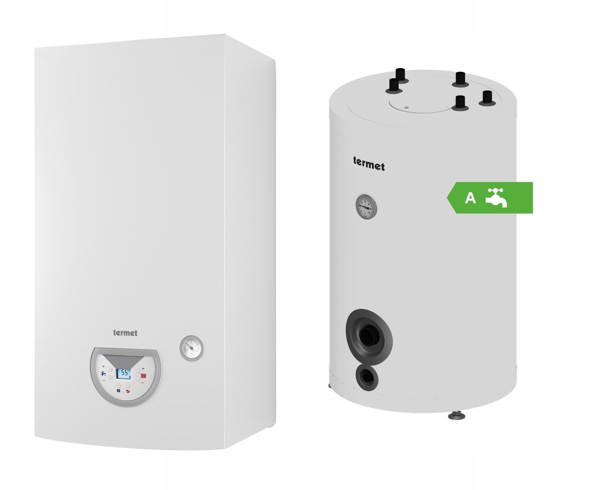 Pakiet z kotłem gazowym kondensacyjnym Silver Pro 20 kW i Sg Plus 100