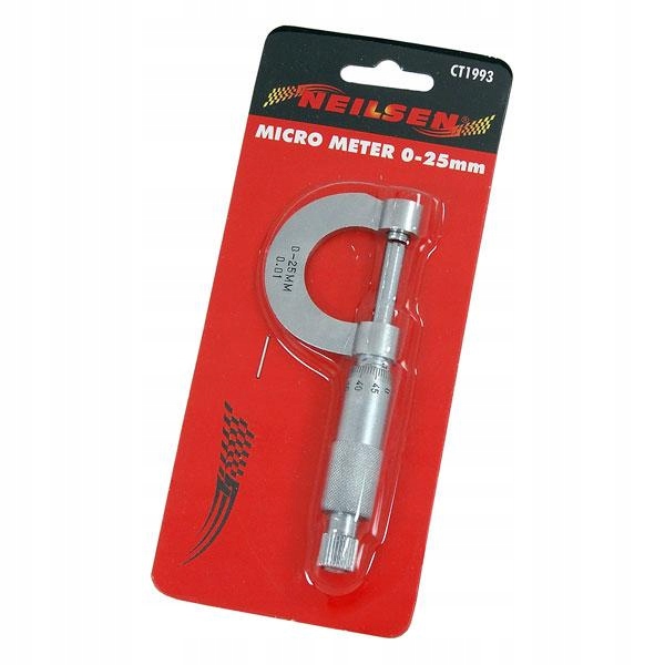 Mikrometr Noniuszowy ZEWNETRZNY 0-25 mm/0,01mm Marka Neilsen