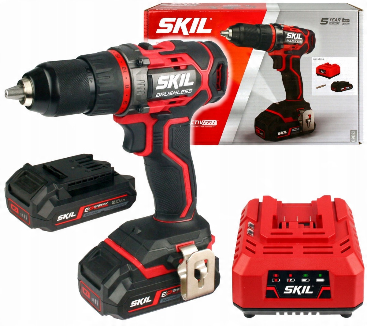 

Wkrętarka 3060 20V 60Nm Skil 2x2,0Ah Bezszczotkowa
