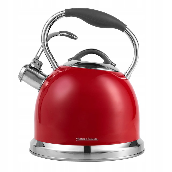 

Czajnik z gwizdkiem Vintage Cuisine 2,4 l czerwony