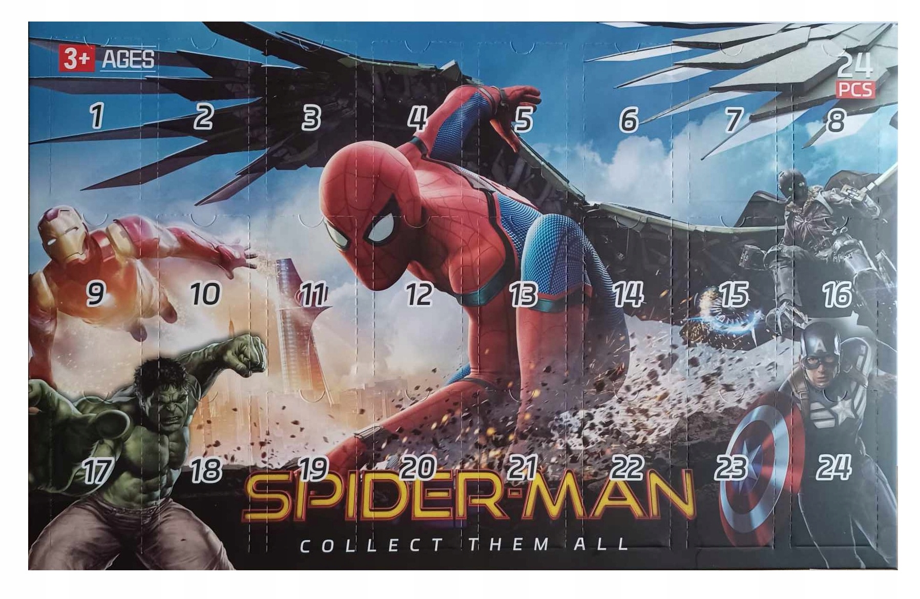 Адвент-календарь Spider-Man, 24 фигурки-брелока