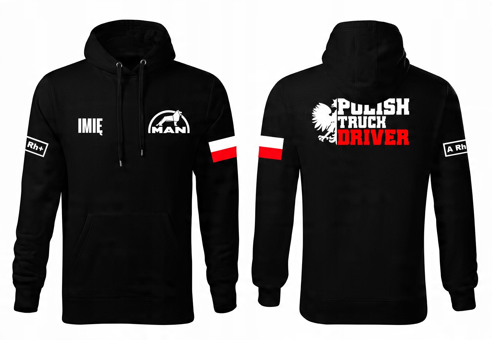 

Bluza Polish Truck Driver Man Imię Grupa Krwi