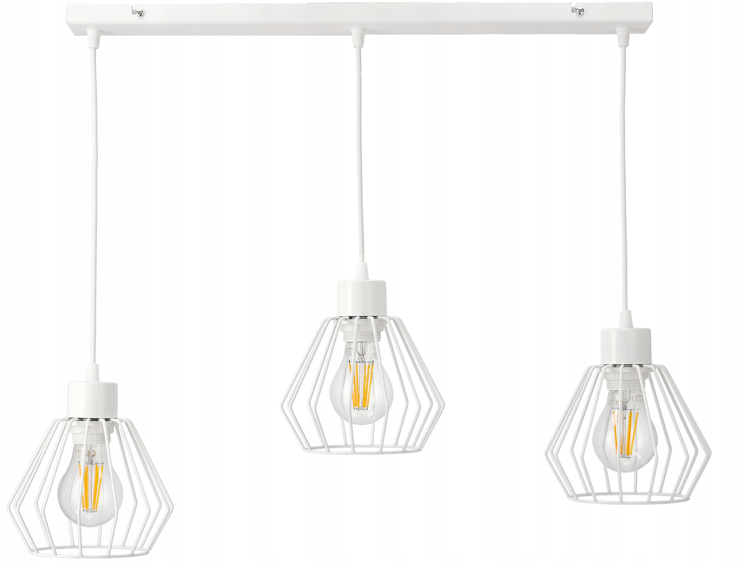 

Żyrandol Led Do Kuchni Lampa Led E27 Diament Biały