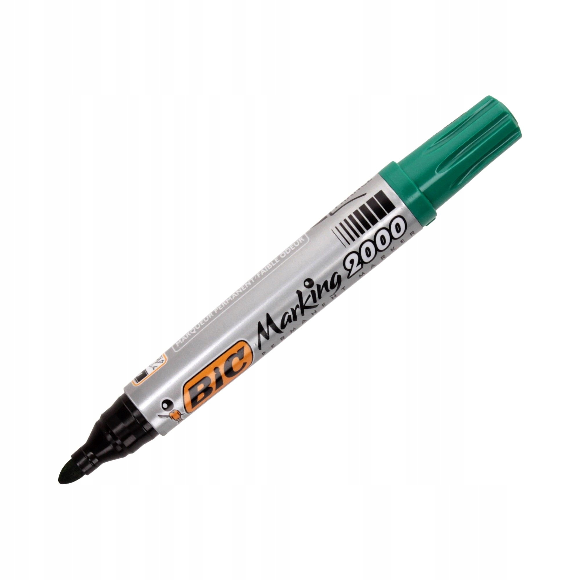 

Marker permanentny 1.7mm zielony okrągły Bic.