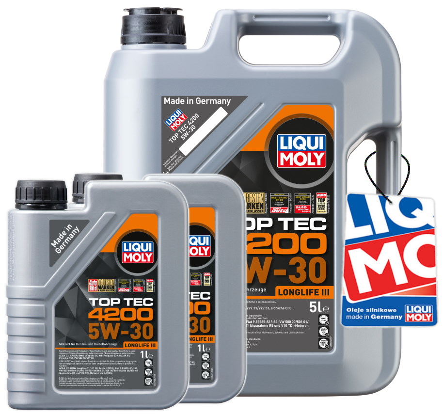 

Liqui Moly Top Tec 4200 5W30 7L 8973 2693 5L+1L+1L