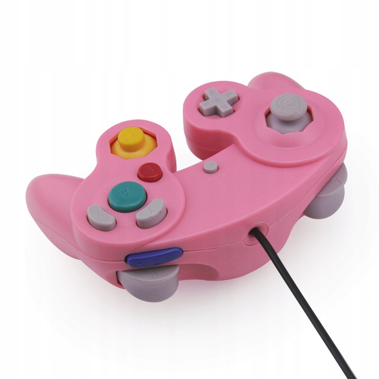 IRIS Pad kontroler gamepad do konsoli Nintendo GameCube NGC i Wii różowy
