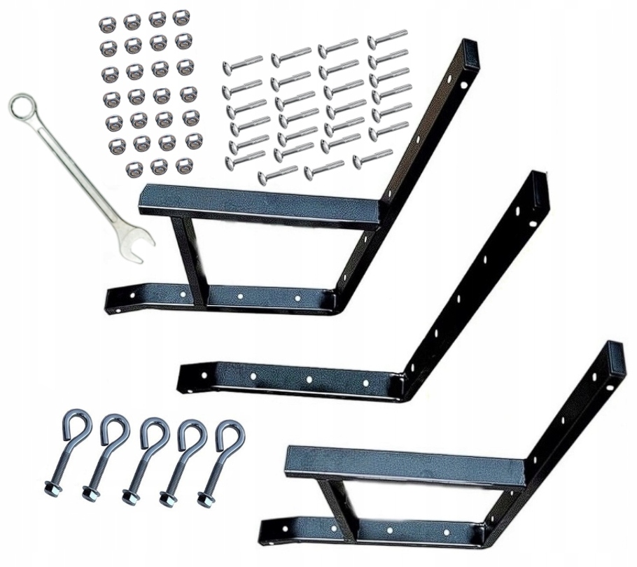 NOGI BOK HUŚTAWKI OGRODOWEJ STALOWE ŁAWKI ŚRUBY PL KLUCZ 13 MM