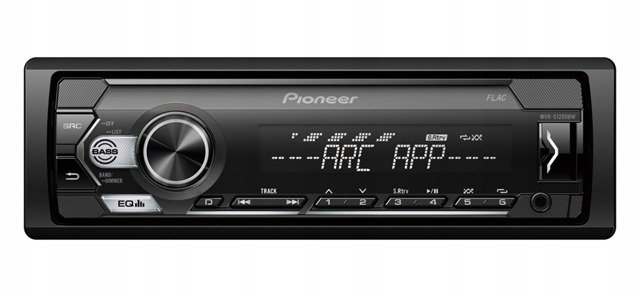 Pioneer MVH-S120UBW Usb Aux Biele podsvietenie Poľská Distribúcia