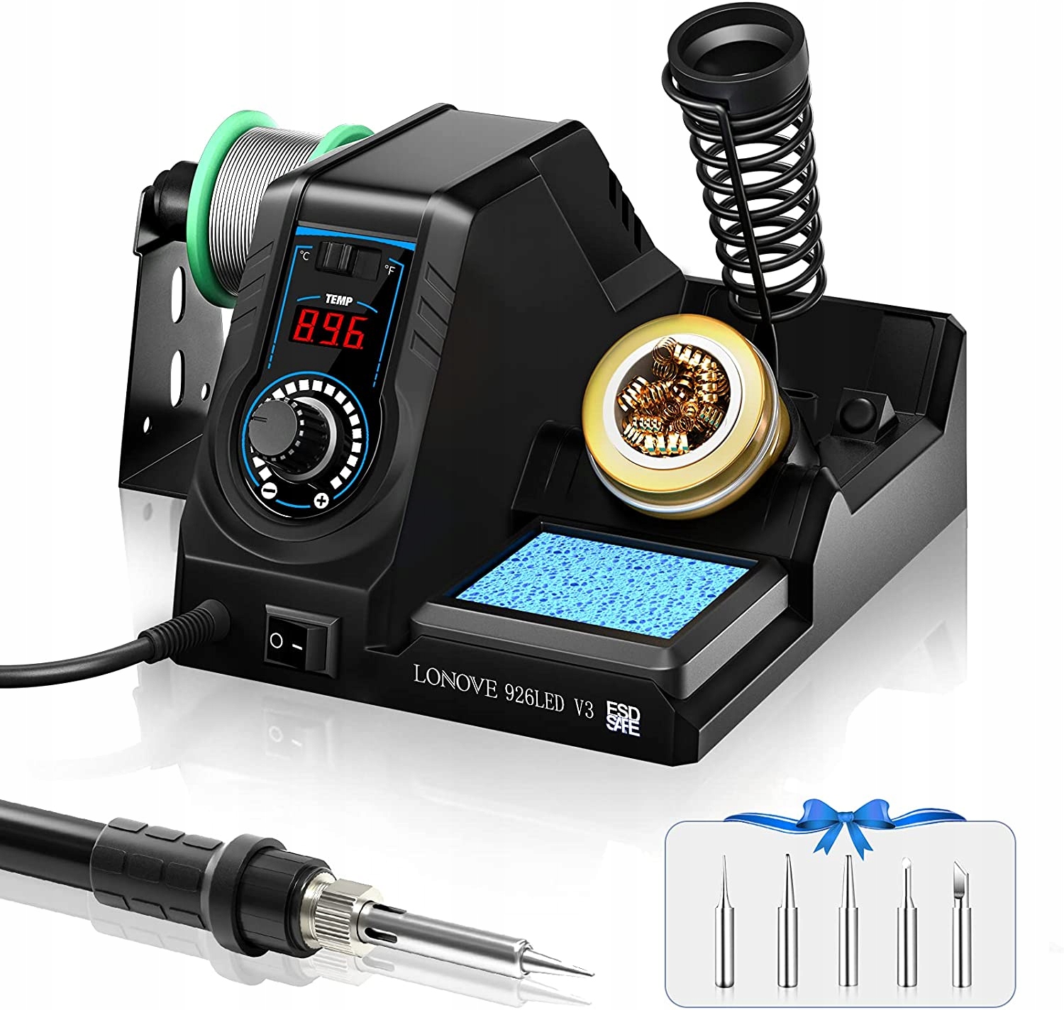 LUTOWNICA GROTOWA LONOVE 60 W CZARNE