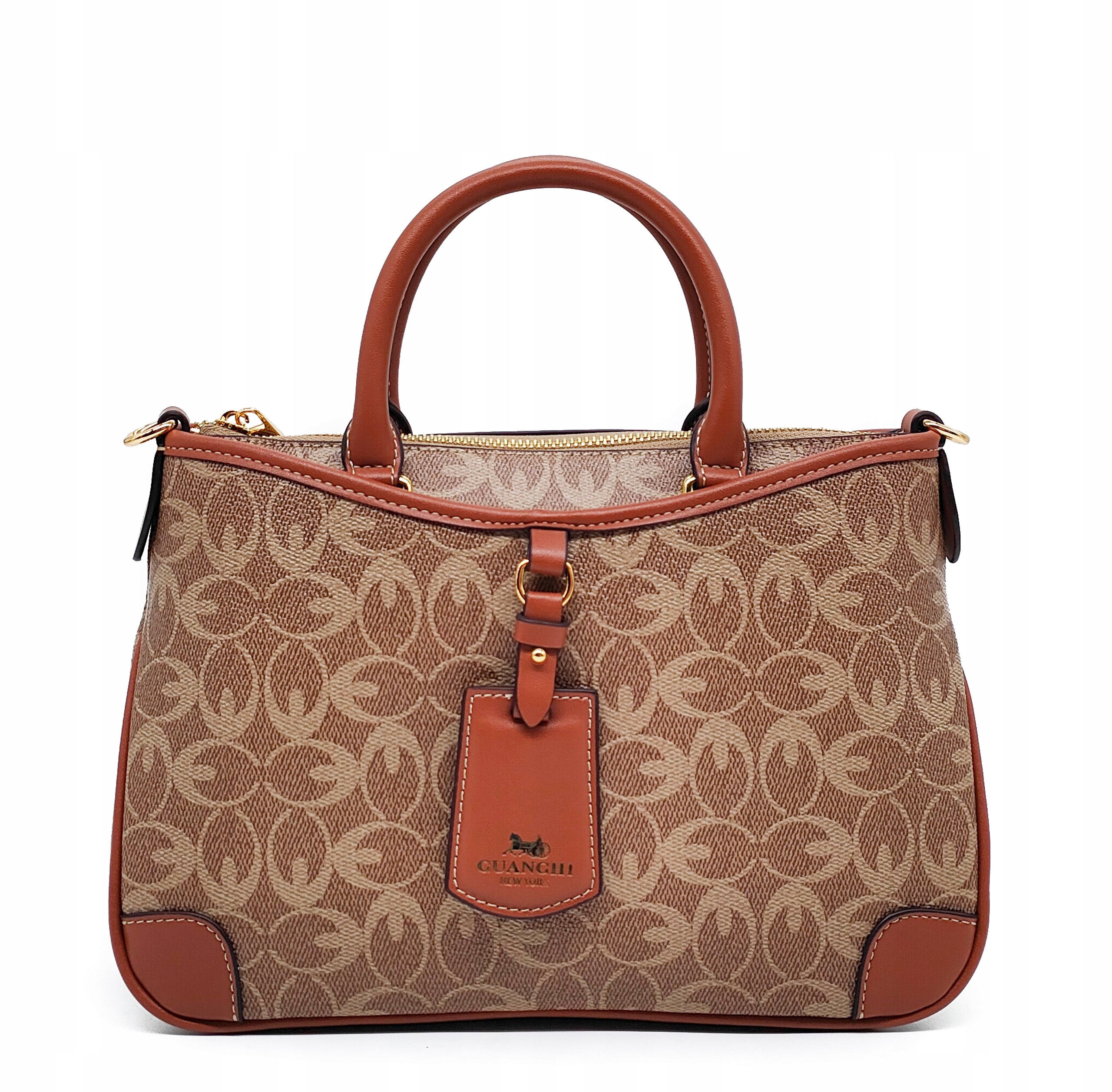 Kufřík Guanchi kabelka hnědá