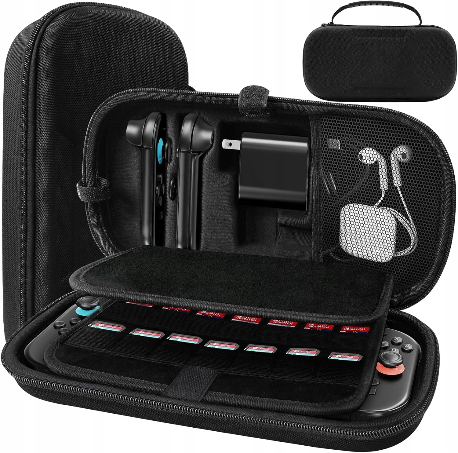 Etui do Nintendo Switch 2 (2025) przenośne podróżne na akcesoria czarny