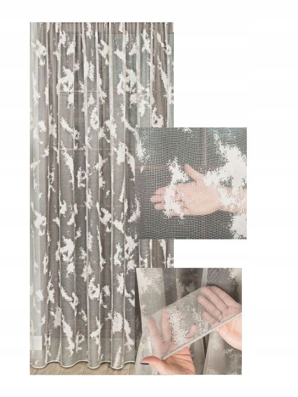 Záclony Záclona Hustá Záclona Teplá šedá s páskou š.220x250