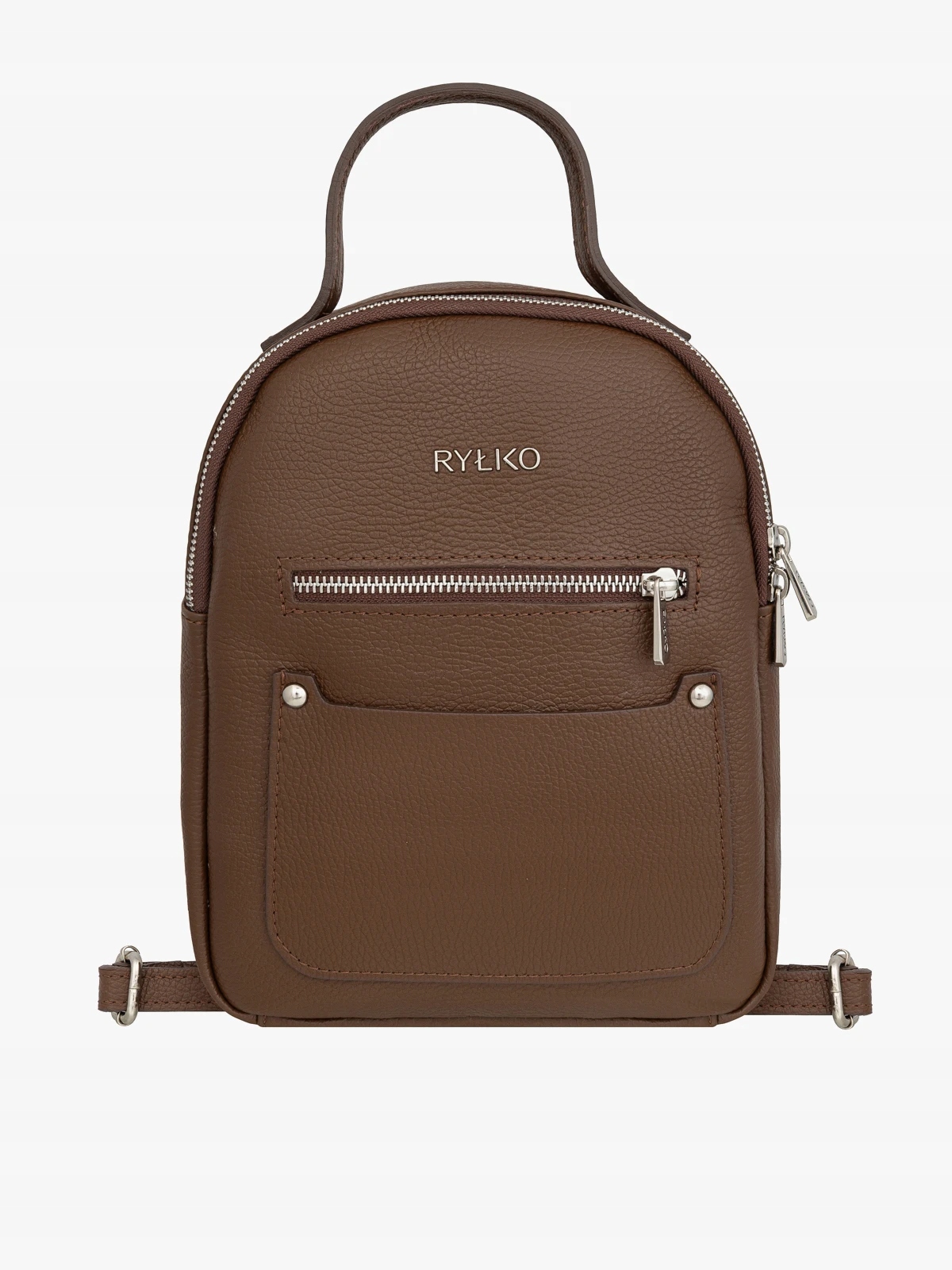 Ryłko plecak damski średniej wielkości brąz